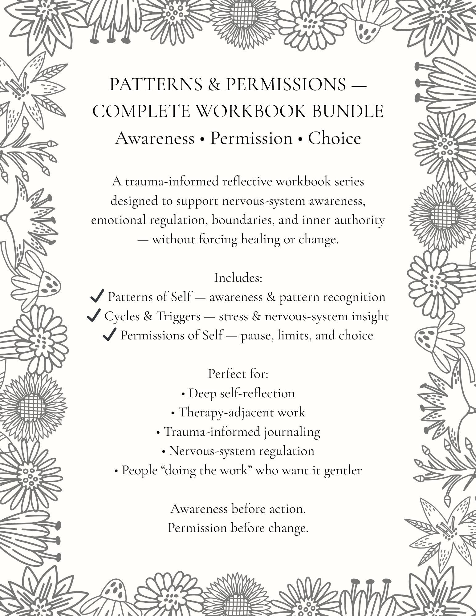 Bundle! Get the full Patterns & Permission Set. Includes 62 Worksheets and 16 Exercises!!
