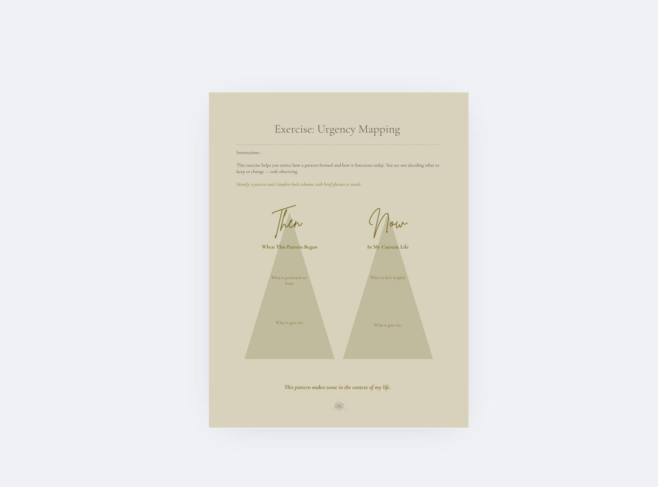 Self Awareness Workbook | Emotional & Relational Patterns (Digital Download)