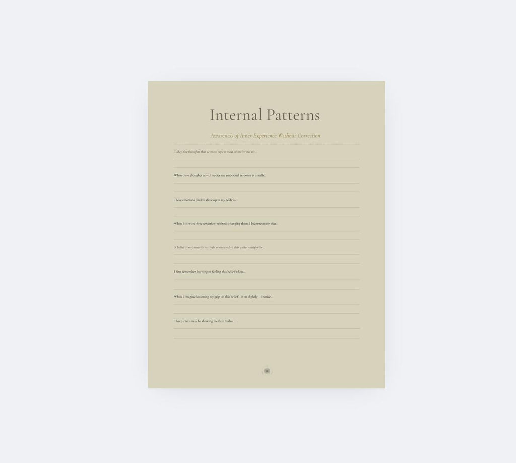 Self Awareness Workbook | Emotional & Relational Patterns (Digital Download)