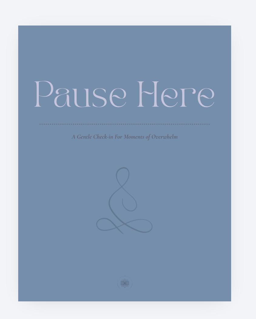 Pause Here. | A Trauma-Informed Check-In for Overwhelm, Urgency & Anxiety