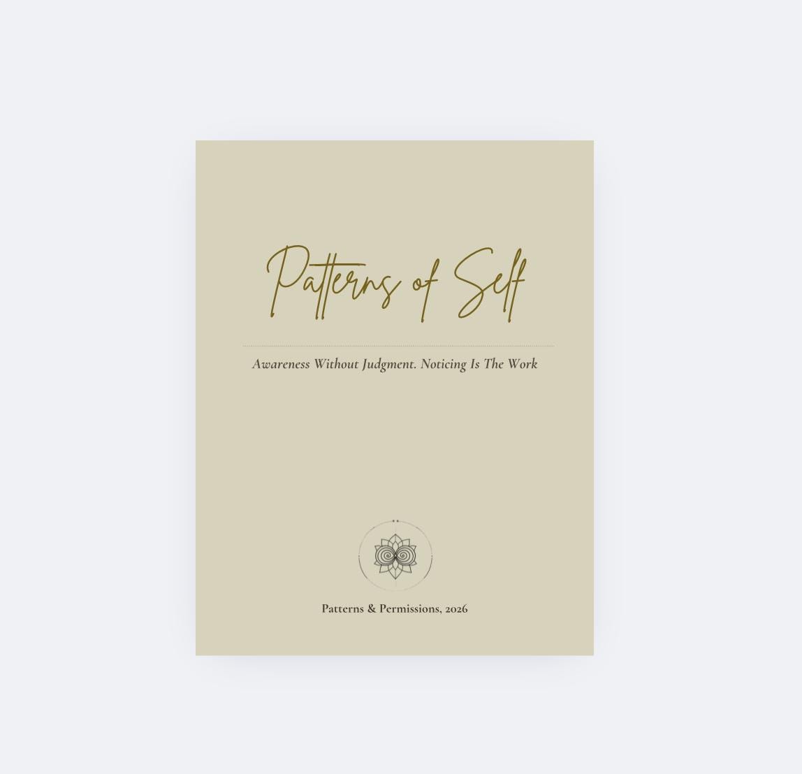 Self Awareness Workbook | Emotional & Relational Patterns (Digital Download)