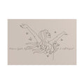 Line Art Woman with Butterflies Rolled Poster | Minimal Feminine Wall Art