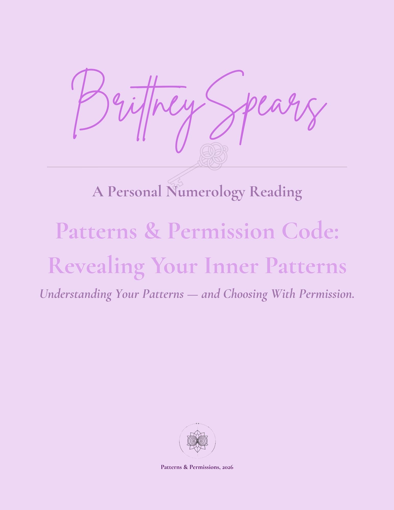 Custom Numerology Reading | Patterns & Permissions Code. Personalized Insight PDF. Self-Awareness and Life Path Guide.