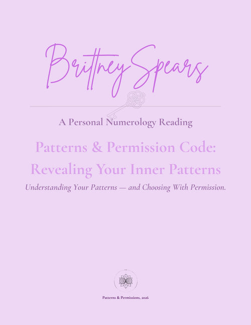 Custom Numerology Reading | Patterns & Permissions Code. Personalized Insight PDF. Self-Awareness and Life Path Guide.