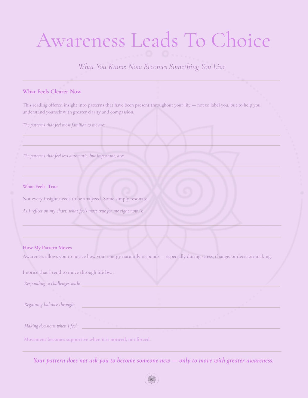 Custom Numerology Reading | Patterns & Permissions Code. Personalized Insight PDF. Self-Awareness and Life Path Guide.
